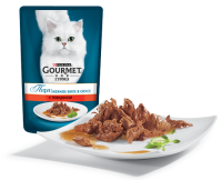 Gourmet Perle (филе в соусе с говядиной), 75 г в зоомагазине Лепшы Сябар