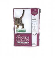 Nature's Protection Cat Skin & Coat Care (курица, лосось), 100 г в зоомагазине Лепшы Сябар