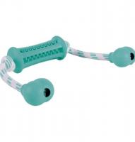 Игрушка "TRIXIE" "DENTAfun" Палка на веревке со вкусом мяты, 37 см в зоомагазине Лепшы Сябар