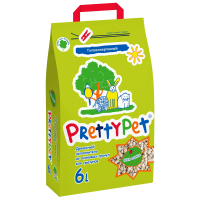 Наполнитель PrettyCat для грызунов и птиц древесный из осиновых гранул, 2 кг (6 л) в зоомагазине Лепшы Сябар