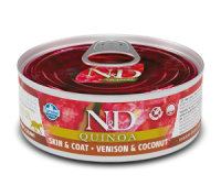 Farmina N&D Quinoa Cat (оленина, кокос), 70 г в зоомагазине Лепшы Сябар