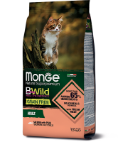 Monge Cat Bwild Grain Free Adult (лосось) в зоомагазине Лепшы Сябар