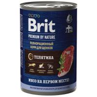 Brit Premium Dog by Nature для щенков (телятина), 410 г в зоомагазине Лепшы Сябар