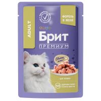 Brit Premium Cat Pouches (форель в желе), 85 г в зоомагазине Лепшы Сябар