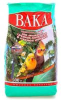 Корм ВАКА "ВК" для мелких и средних попугаев в период линьки, 500 гр  в зоомагазине Лепшы Сябар