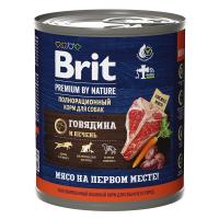 Brit Premium Dog by Nature (говядина, печень), 850 г в зоомагазине Лепшы Сябар