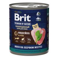 Brit Premium Dog by Nature (индейка, утка), 850 г в зоомагазине Лепшы Сябар