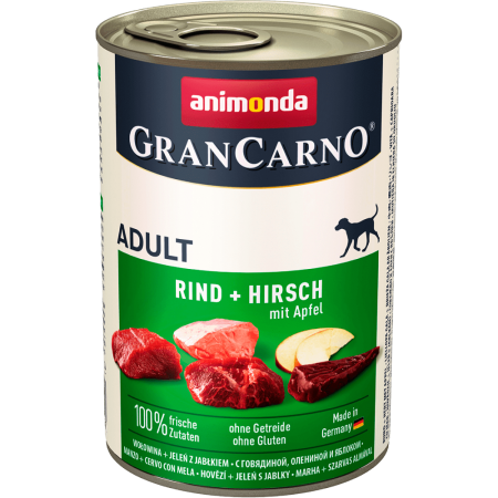 Gran Carno Adult (говядина, оленина, яблоко) в зоомагазине Лепшы Сябар