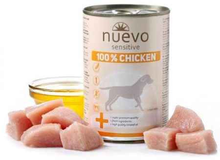 Nuevo Sensitive 100% Chiken dog (курица) в зоомагазине Лепшы Сябар