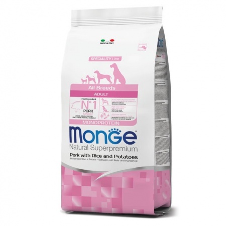 Monge Dog Speciality Adult All Breeds (свинина) в зоомагазине Лепшы Сябар