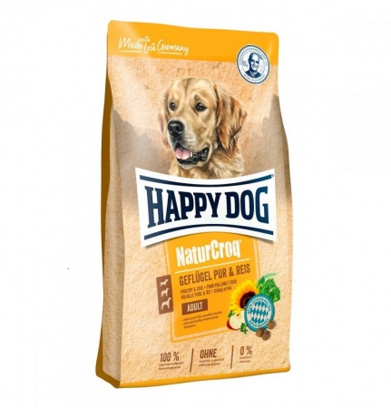 Happy Dog NaturCroq Geflügel (птица, рис) в зоомагазине Лепшы Сябар