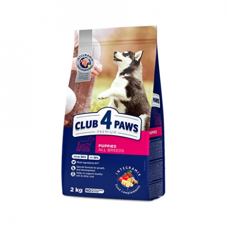 CLUB 4 PAWS PREMIUM "ДЛЯ ЩЕНКОВ" (курица) в зоомагазине Лепшы Сябар